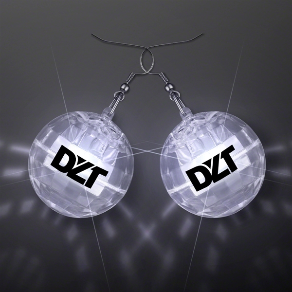 Light Projecting Disco Ball Earrings; Blank and Imprinted Pricing... from ASI 34194 ALightPromos