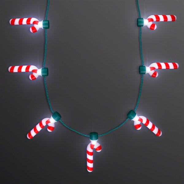 Candy Cane Lights Christmas Party Necklace; Blank and Imprinted Pricing... from ASI 34194 ALightPromos