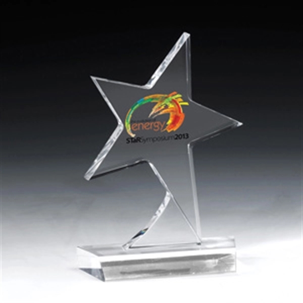 5" x 7" x 3/4" star shaped award mad of clear... from ASI 62660 Innovation Line