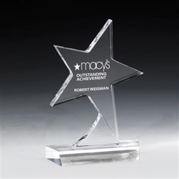 5" x 7" x 3/4" star shaped award mad of clear... from ASI 62660 Innovation Line