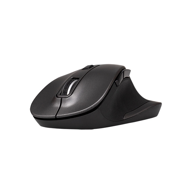 Ergonomic wireless mouse with two thumb buttons, click-button scroll wheel and... from ASI 61005 Hirsch Gift Inc / Hirsch Gift HG TECH HG