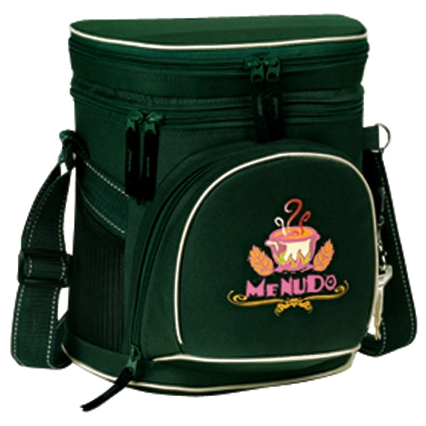 Double Compartment 12 Pack Golf Cooler. Made of poly 600 denier,... from ASI 46420 Continental Mkting Svc Inc / CMBags