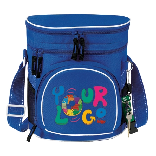 Double Compartment 12 Pack Golf Cooler. Made of poly 600 denier,... from ASI 46420 Continental Mkting Svc Inc / CMBags