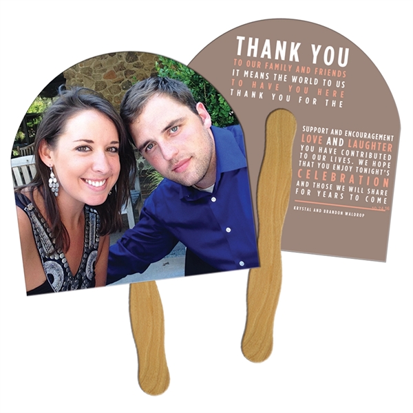 Half moon or arch shape wedding fan.... from ASI 67620 Lion Circle Corp / Lion/Circle