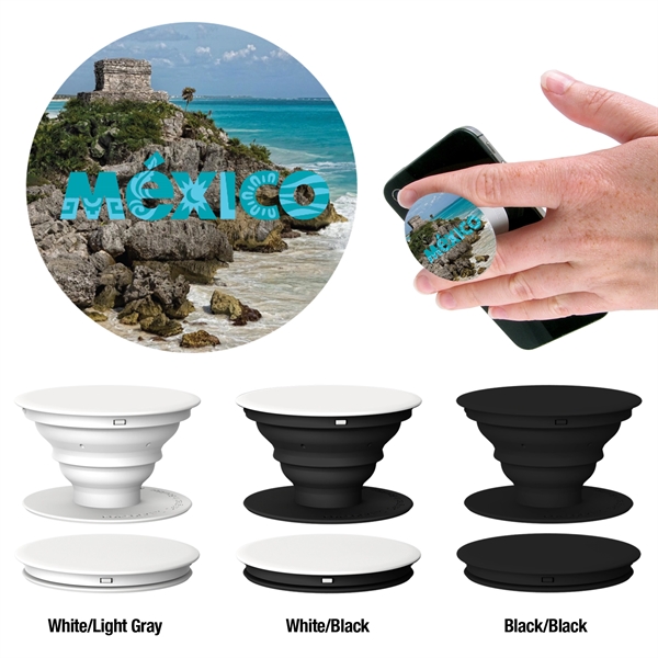 PopSockets sticks to the back of your phone to create a... from ASI 62124 iClick, Inc. / iClick®