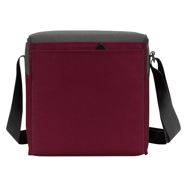 Two-tone accented, 12-pack cooler with insulated heat sealed PEVA lining, zippered... from ASI 46420 Continental Mkting Svc Inc / CMBags