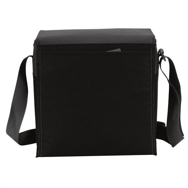 Two-tone accented, 12-pack cooler with insulated heat sealed PEVA lining, zippered... from ASI 46420 Continental Mkting Svc Inc / CMBags