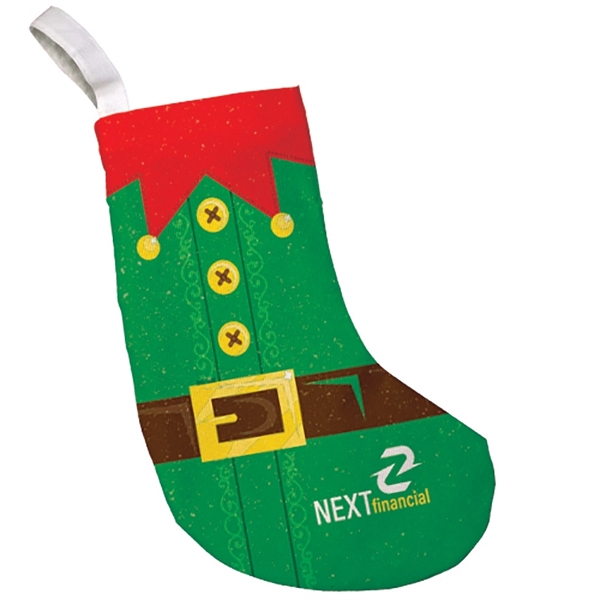 Eco friendly non woven holiday stocking ideal for promotional custom printed... from ASI 67557 LimeLight Ent