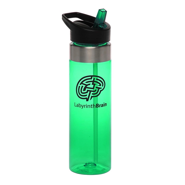 24 oz. Trian water bottle with flip-top lid, handle and reusable... from ASI 62088 IDProductsource