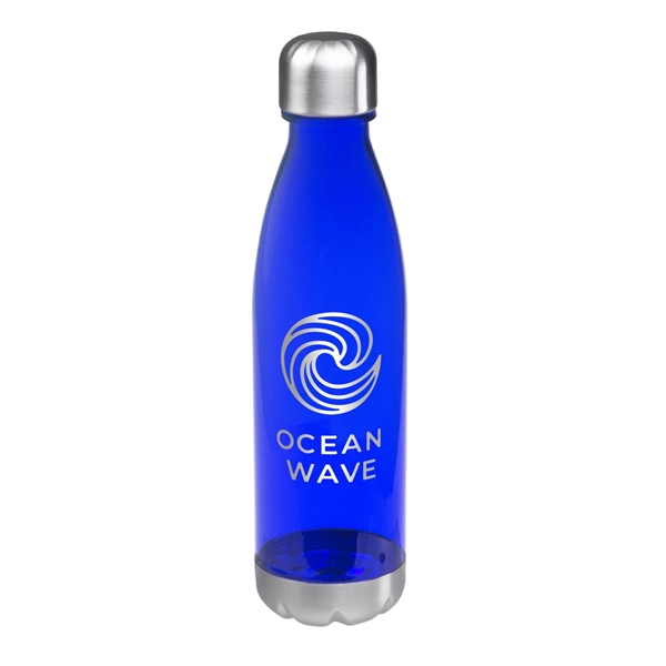 11" x 2" Tritan 25-ounce curved plastic water bottle with screw-on... from ASI 62088 IDProductsource