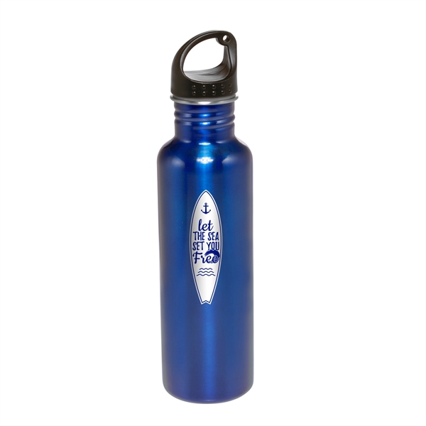 26-ounce stainless steel water bottle with twist cap and handle. BPA... from ASI 62088 IDProductsource