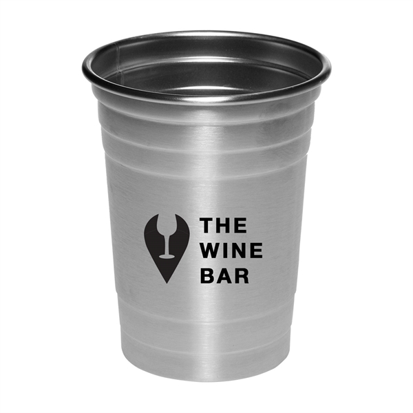 4.75" x 3.75" 16-ounce powder-coated stainless steel beer cup.... from ASI 62088 IDProductsource