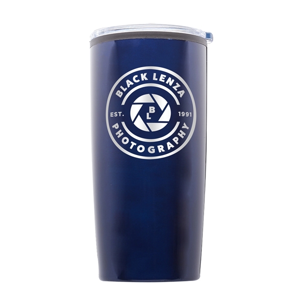 3.8" x 8.5" stainless steel tumbler with shatter-resistant lid. BPA free.... from ASI 62088 IDProductsource