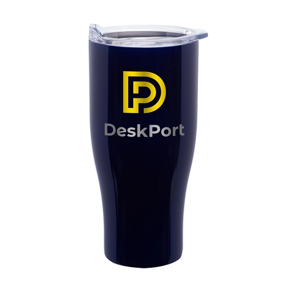 8" x 4" 27-ounce double wall insulated stainless steel travel mug... from ASI 62088 IDProductsource