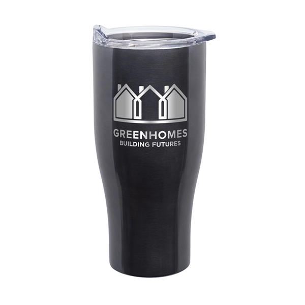 8" x 4" 27-ounce double wall insulated stainless steel travel mug... from ASI 62088 IDProductsource