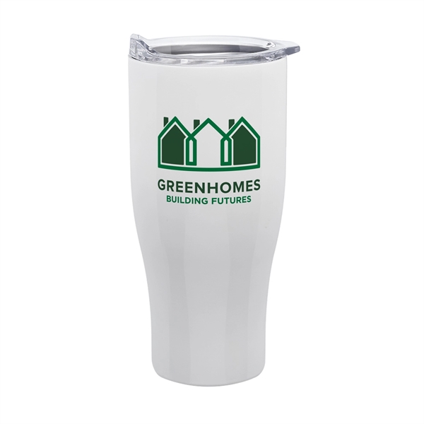 8" x 4" 27-ounce double wall insulated stainless steel travel mug... from ASI 62088 IDProductsource