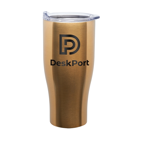 8" x 4" 27-ounce double wall insulated stainless steel travel mug... from ASI 62088 IDProductsource