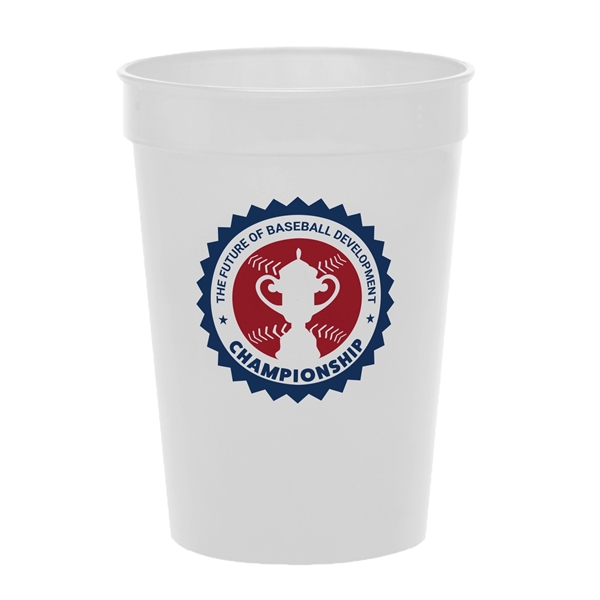 4.25" x 2.25" 12-ounce plastic stadium cup. Recyclable, BPA free and... from ASI 62088 IDProductsource