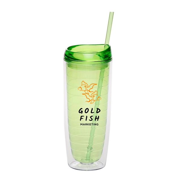 8.75" x 3.25" 20-ounce Comet double wall insulated acrylic tumbler with... from ASI 62088 IDProductsource