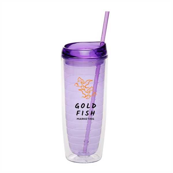 8.75" x 3.25" 20-ounce Comet double wall insulated acrylic tumbler with... from ASI 62088 IDProductsource