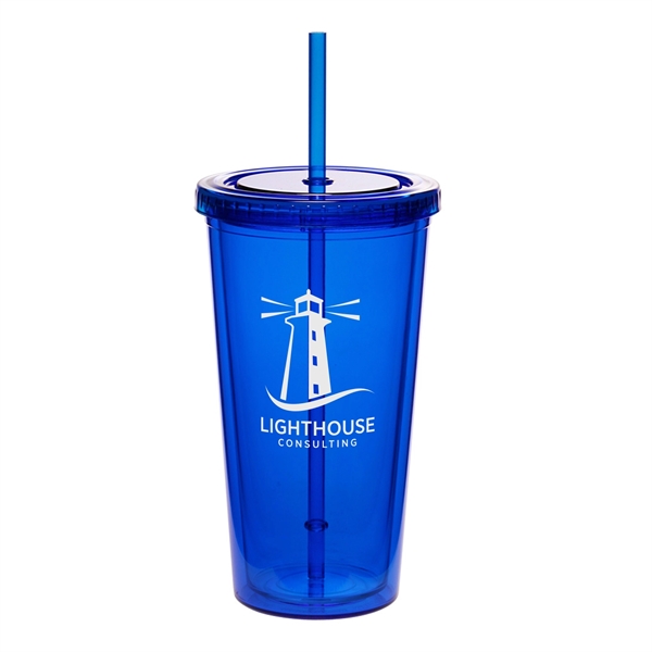 20 oz. acrylic tumbler with double wall construction with snap-tight lid... from ASI 62088 IDProductsource