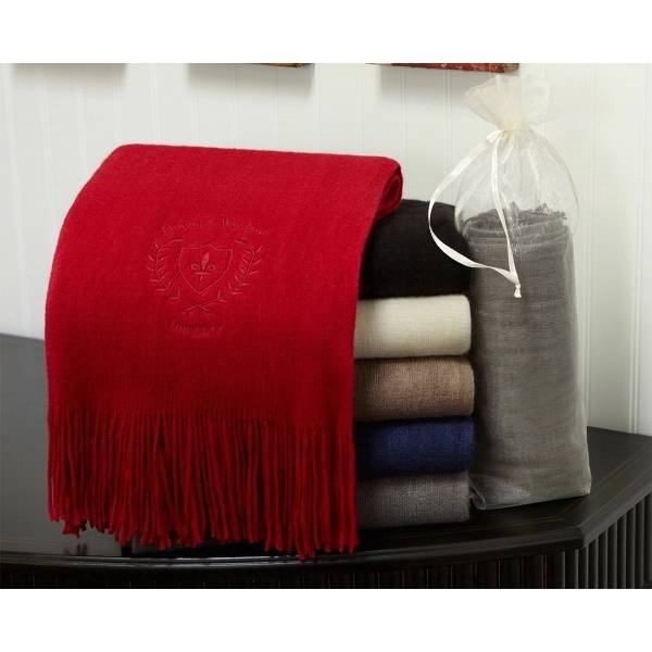 Classically styled scarf with fringes measuring 10" x 71"... from ASI 73520 Neet Feet / Kanata Blanket