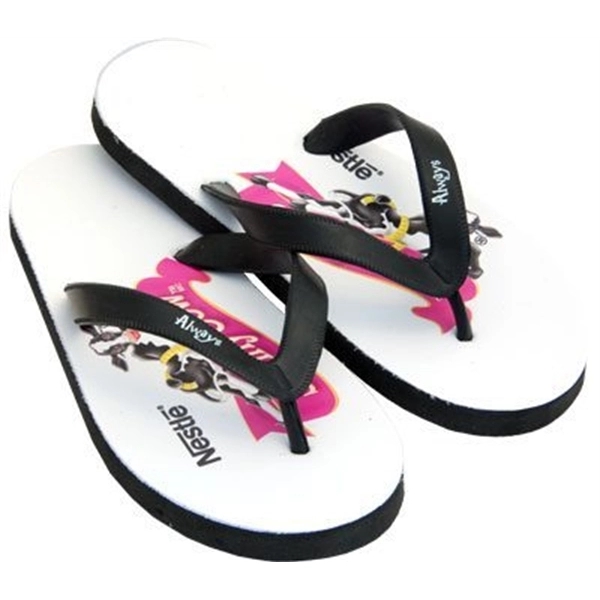 15mm fabric topped EVA sole flip-flops with rubber straps... from ASI 73520 Neet Feet / Neet Feet