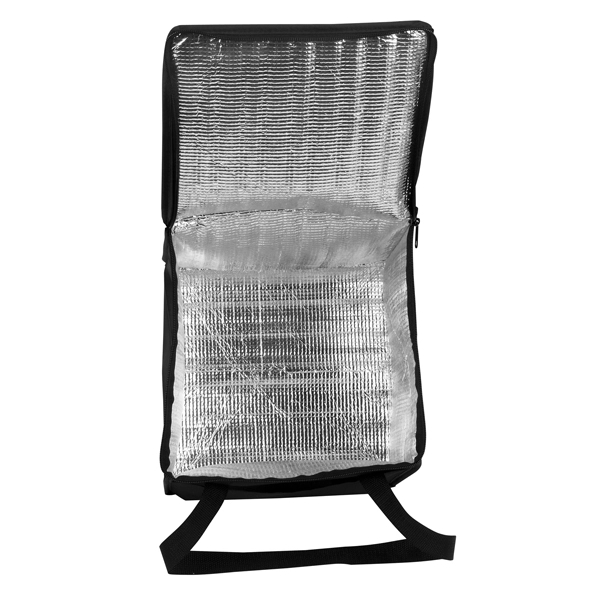 Square shaped cooler with front sleeve pocket, zipper top, foam insulation... from ASI 46420 Continental Mkting Svc Inc / CMBags