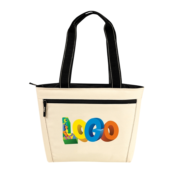 Two-Tone 12 Pack Cooler Tote. Made of poly 600 denier, Insulated,... from ASI 46420 Continental Mkting Svc Inc / CMBags