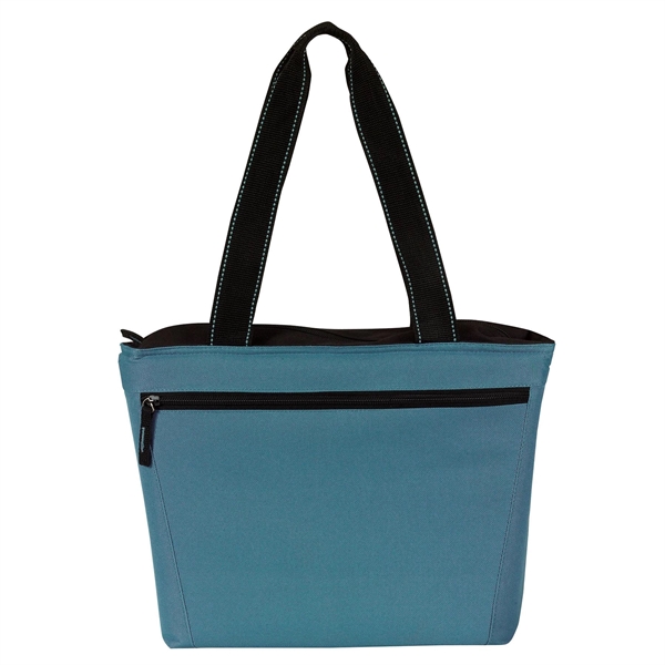 Two-Tone 12 Pack Cooler Tote. Made of poly 600 denier, Insulated,... from ASI 46420 Continental Mkting Svc Inc / CMBags