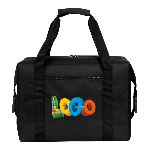 Large heat-sealed cooler that holds 36 cans and can expand to... from ASI 46420 Continental Mkting Svc Inc / CMBags