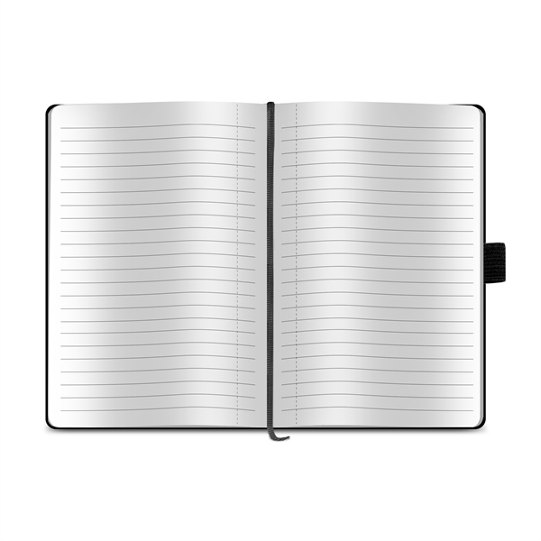 Textured finish journal with rounded corners and ribbon place marker.... from ASI 34040 Alexander Mfg Co
