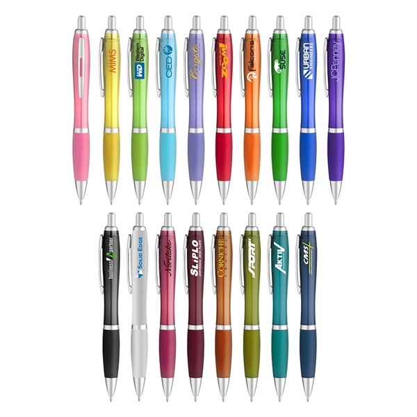 Translucent Curvy Ballpoint Pen... from ASI 31517 Admart Products / Admart Line