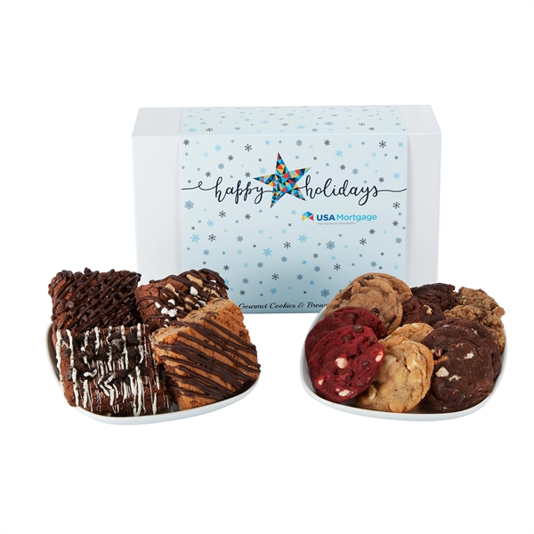 Medium gift box of 24 assorted cookies and brownies.... from ASI 71685 Midnite Snax®