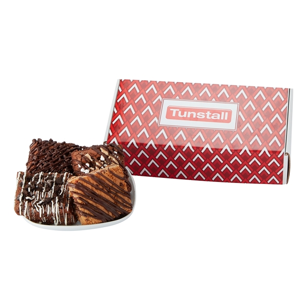 Mailer box of 6 assorted brownies.... from ASI 71685 Midnite Snax®