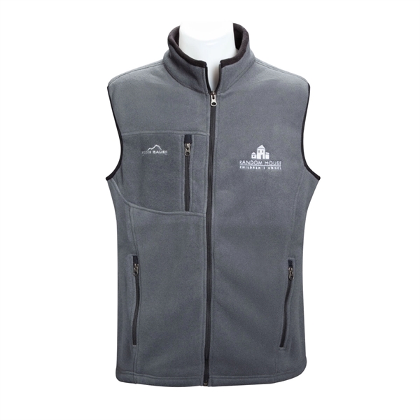 Eddie Bauer® full-zip vest made of fleece and available in sizes... from ASI 44900 NC Custom (CI/Lanco)