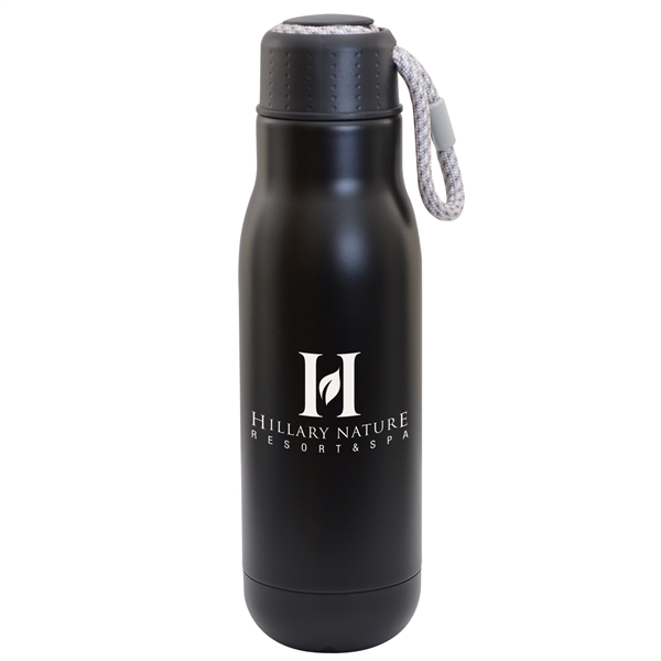 16 oz. matte bottle with bungee lid and vacuum insulation; includes... from ASI 44900 NC Custom (CI/Lanco) / Lanco
