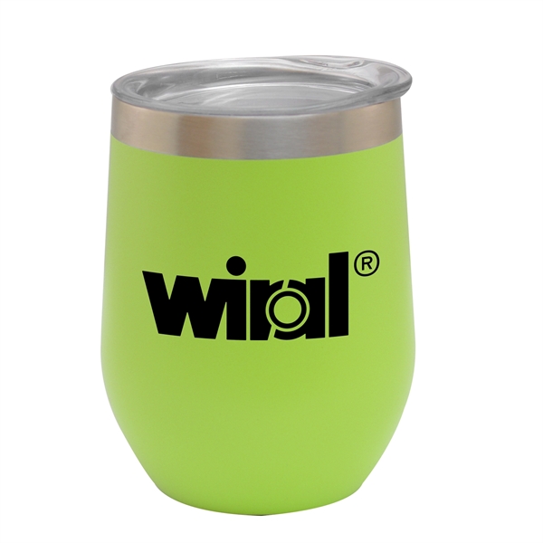 12 oz. stemless wine glass with multiple color options and customization.... from ASI 44900 NC Custom (CI/Lanco) / Lanco