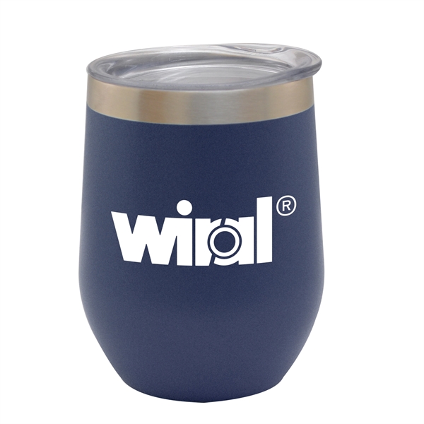 12 oz. stemless wine glass with multiple color options and customization.... from ASI 44900 NC Custom (CI/Lanco) / Lanco