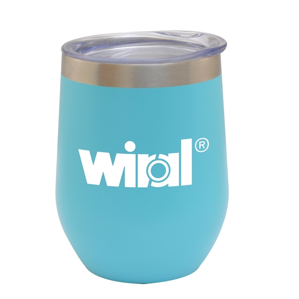 12 oz. stemless wine glass with multiple color options and customization.... from ASI 44900 NC Custom (CI/Lanco) / Lanco