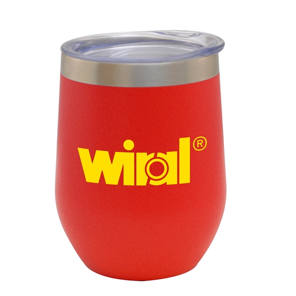 12 oz. stemless wine glass with multiple color options and customization.... from ASI 44900 NC Custom (CI/Lanco) / Lanco