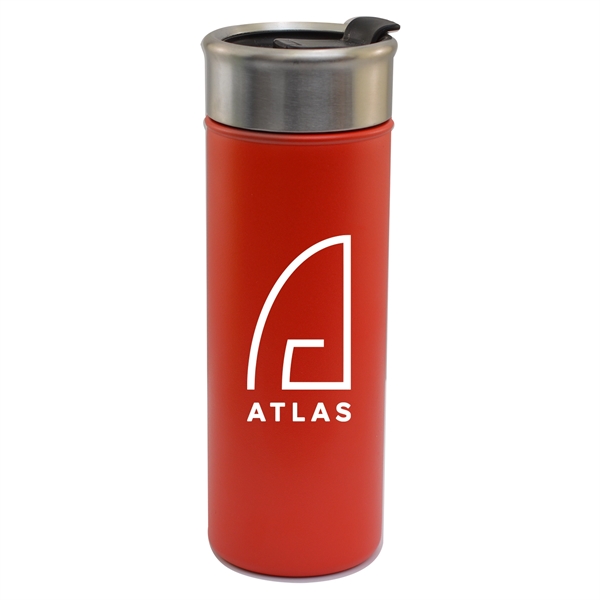 18 oz. tumbler with flip closure lid and vacuum insulation;... from ASI 44900 NC Custom (CI/Lanco) / Lanco