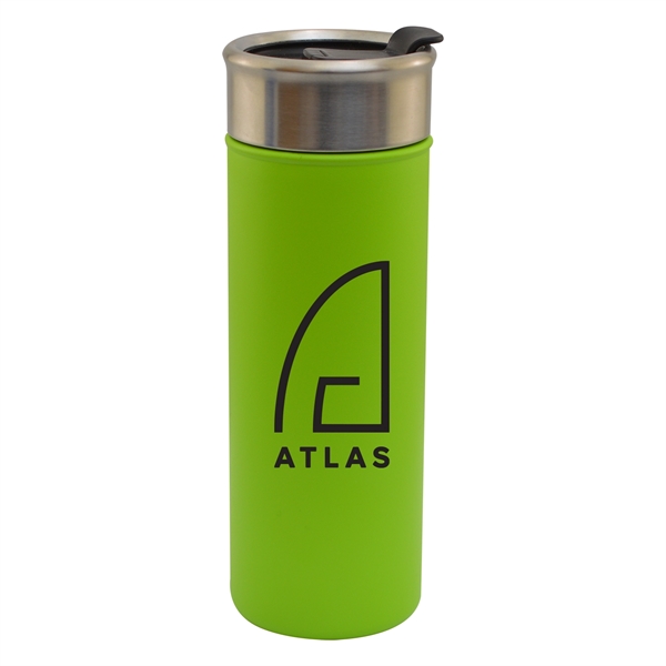 18 oz. tumbler with flip closure lid and vacuum insulation;... from ASI 44900 NC Custom (CI/Lanco) / Lanco