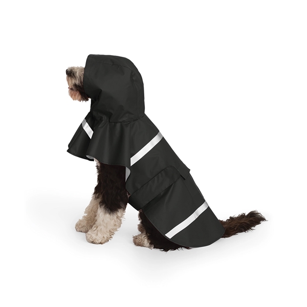 New Englander 100% polyurethane dog rain jacket with hood in assorted... from ASI 44620 Charles River Apparel