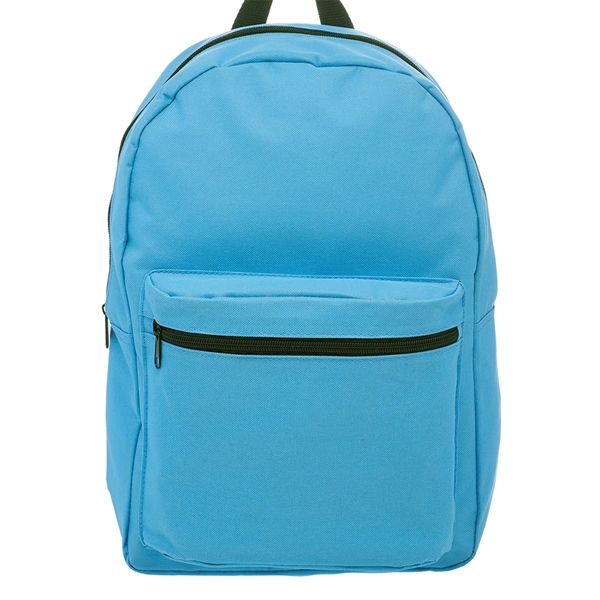 Polyester backpack with large zippered front pocket, spacious main compartment and... from ASI 39552 BEL Promo