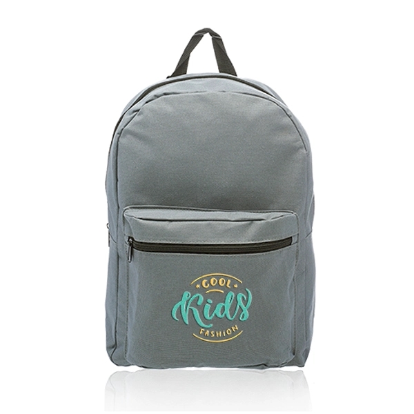 Polyester backpack with large zippered front pocket, spacious main compartment and... from ASI 39552 BEL Promo