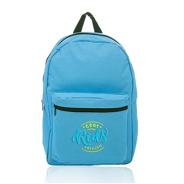 Polyester backpack with large zippered front pocket, spacious main compartment and... from ASI 39552 BEL Promo