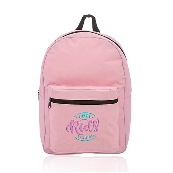 Polyester backpack with large zippered front pocket, spacious main compartment and... from ASI 39552 BEL Promo