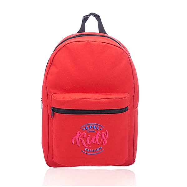 Polyester backpack with large zippered front pocket, spacious main compartment and... from ASI 39552 BEL Promo