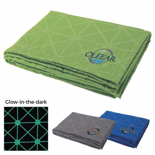 55 1/8" x 39 3/8" 230GSM glow-in-the-dark terrycloth blanket,... from ASI 40480 Koozie Group